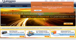 Desktop Screenshot of 2000net.it